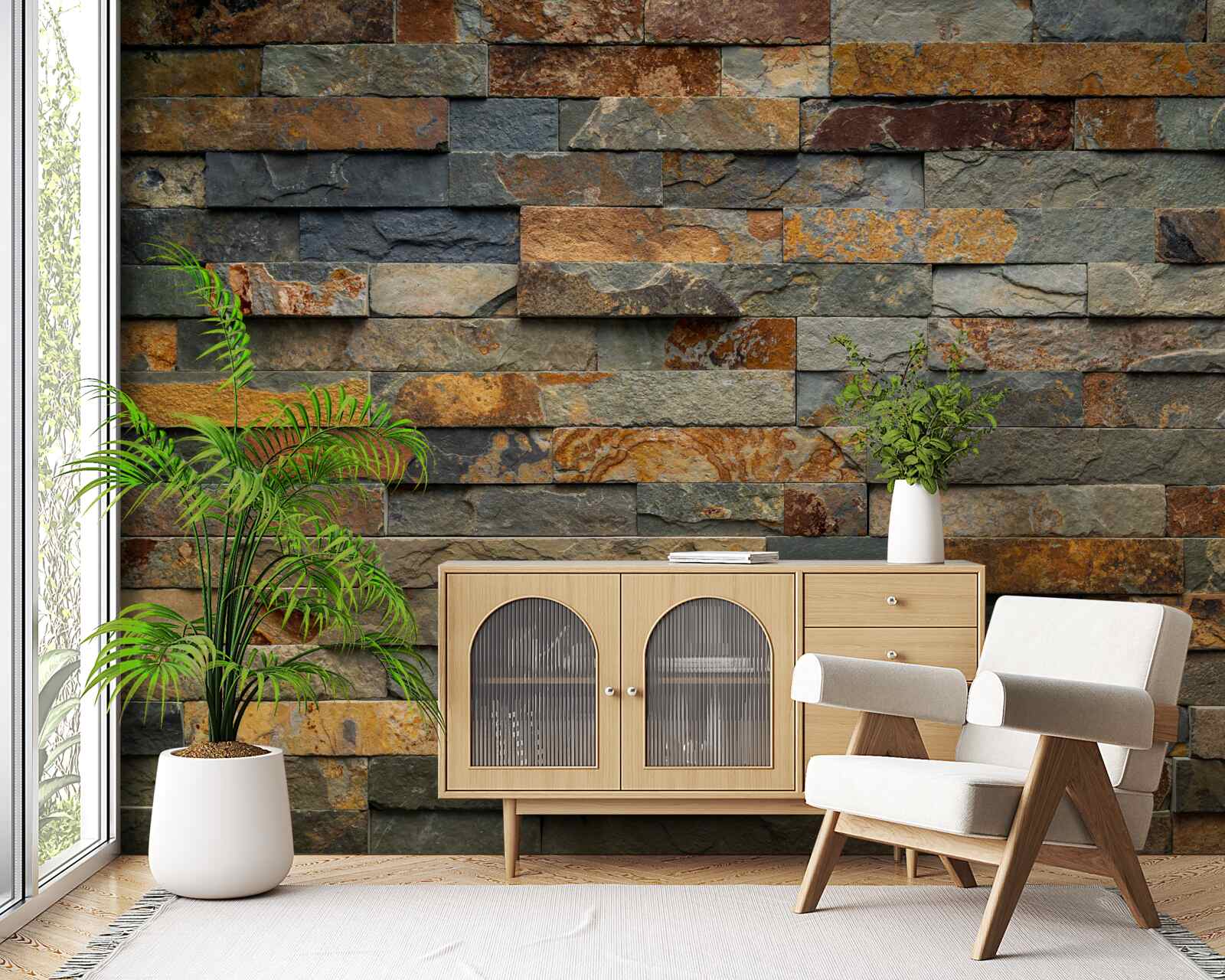 Fototapeta multi-czerwona ściana wykonana z kamienia