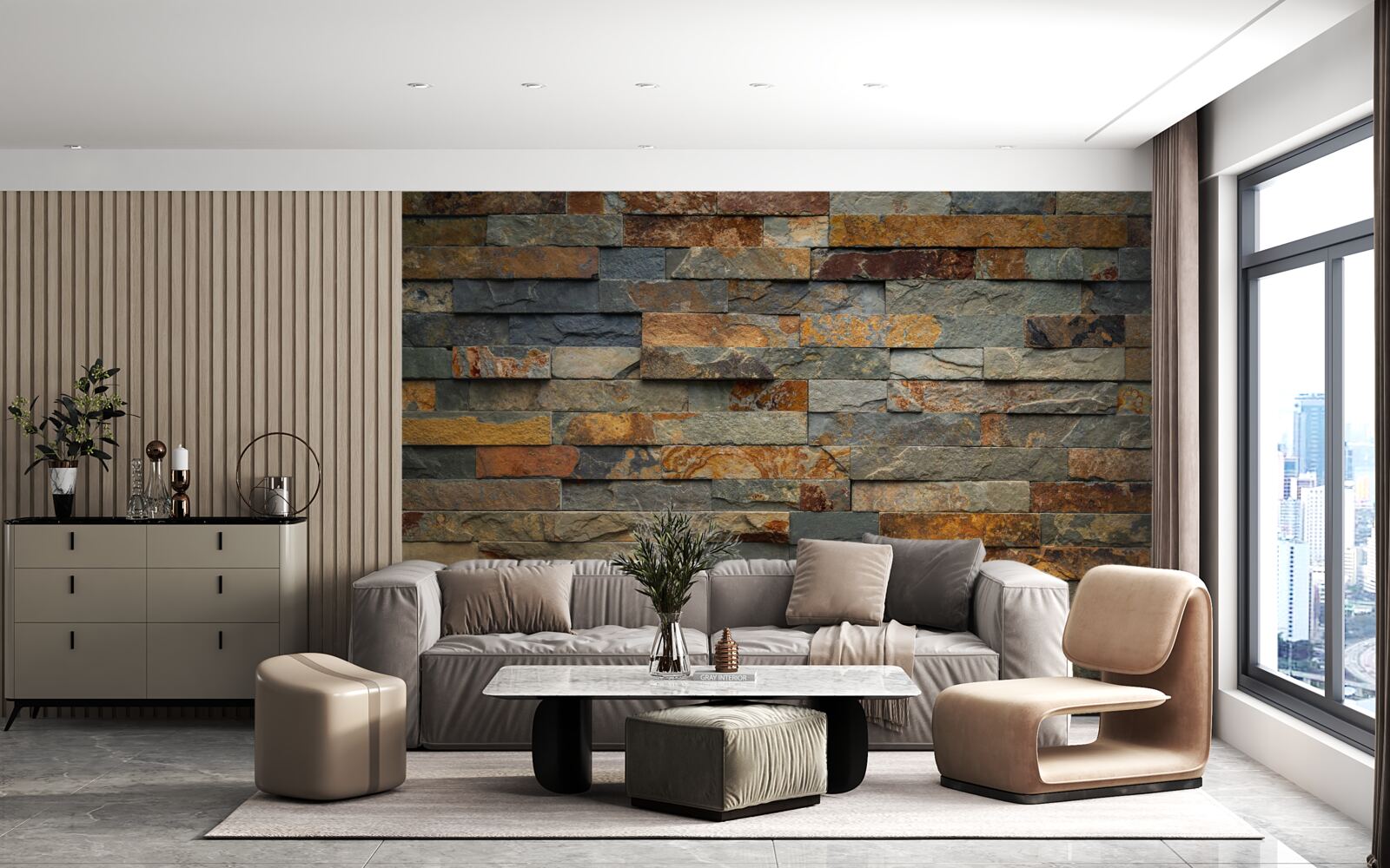 Fototapeta multi-czerwona ściana wykonana z kamienia