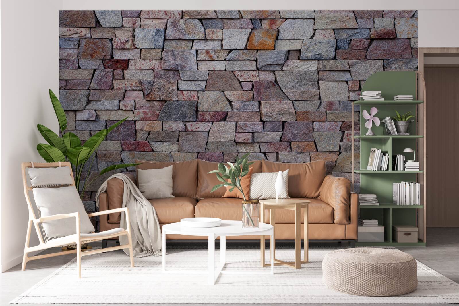 Fototapeta wiejska konstrukcja kamiennego muru