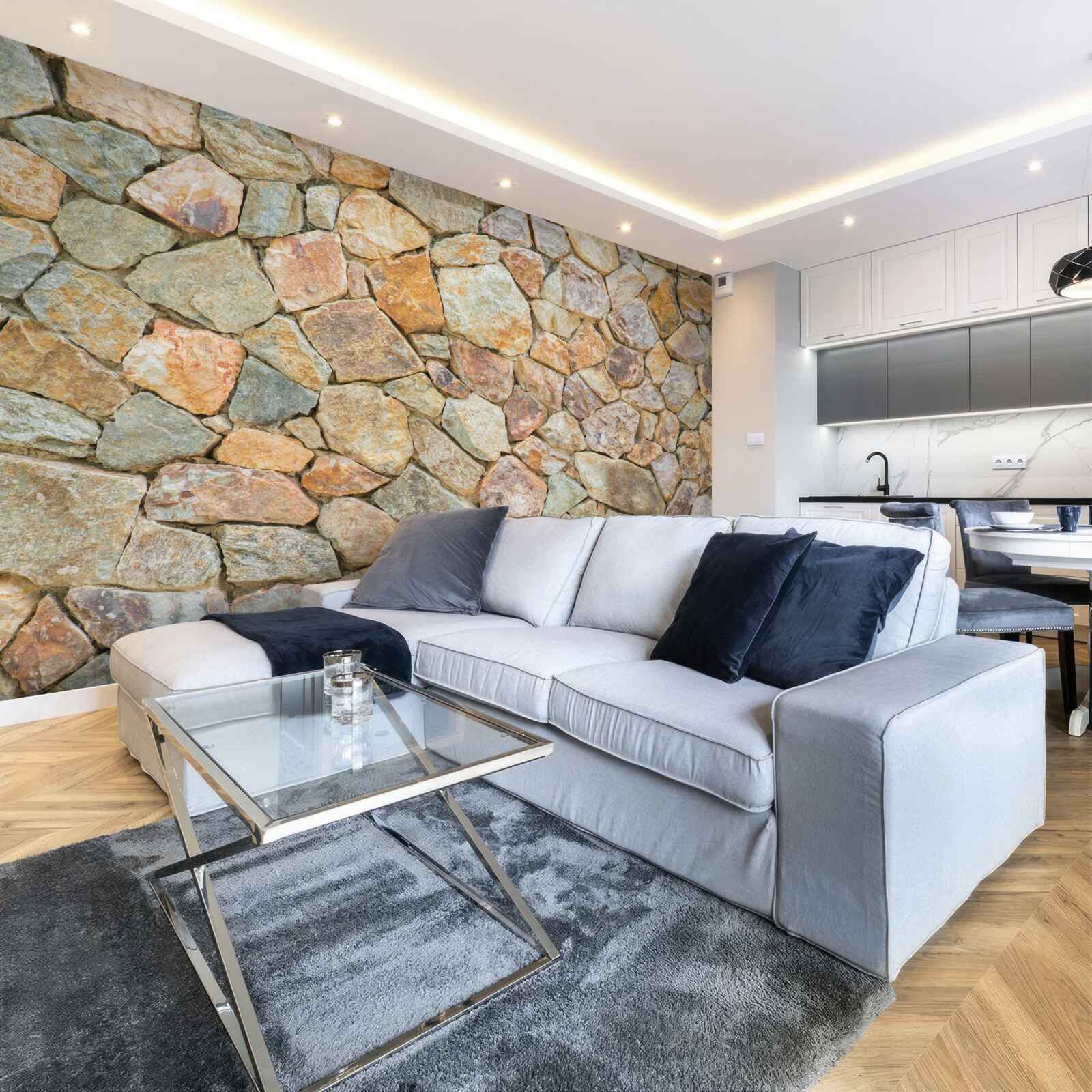 Fototapeta brązowe kamienie o różnych odcieniach