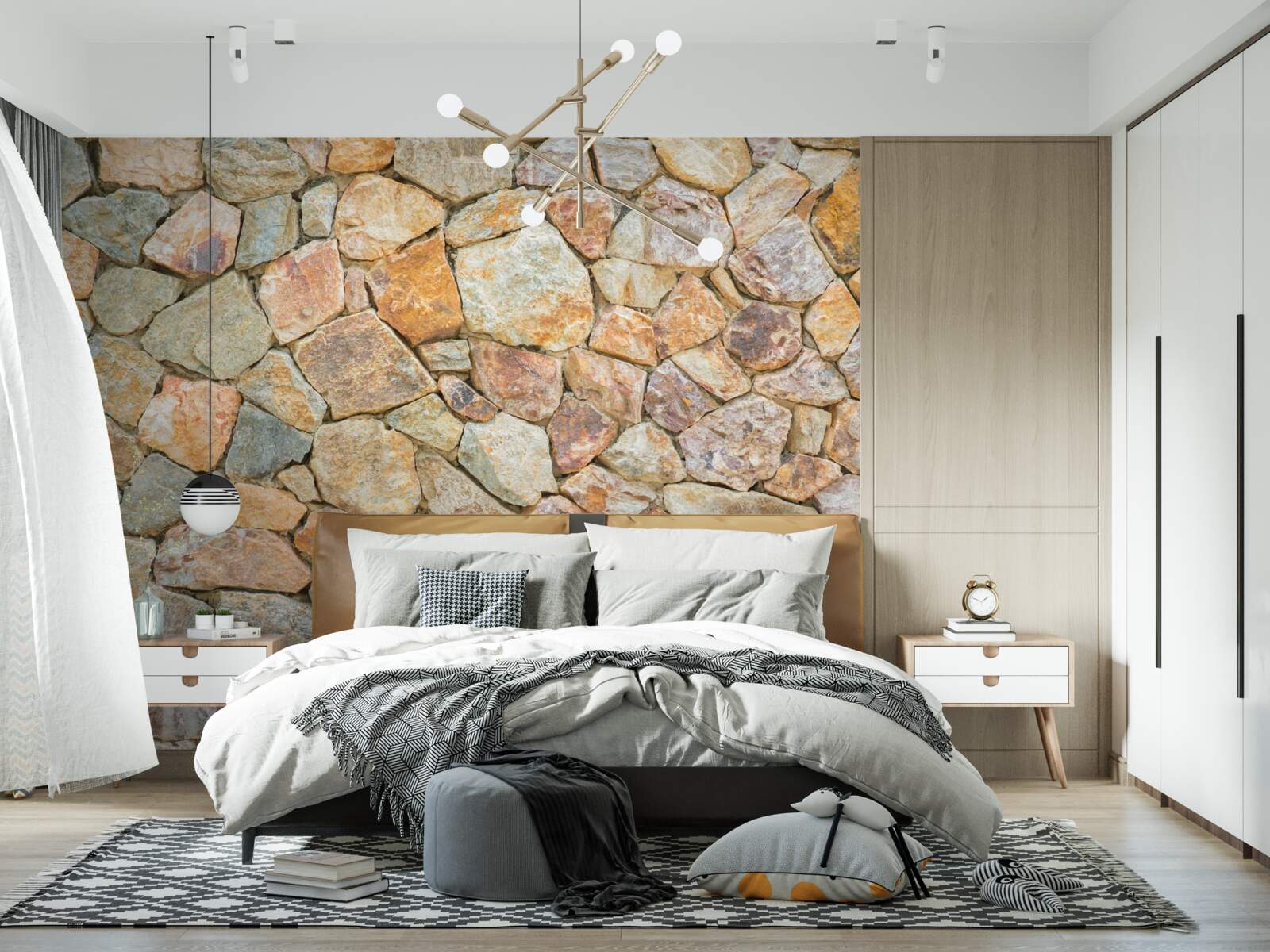 Fototapeta brązowe kamienie o różnych odcieniach