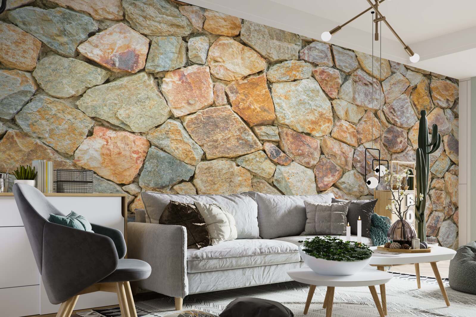 Fototapeta brązowe kamienie o różnych odcieniach