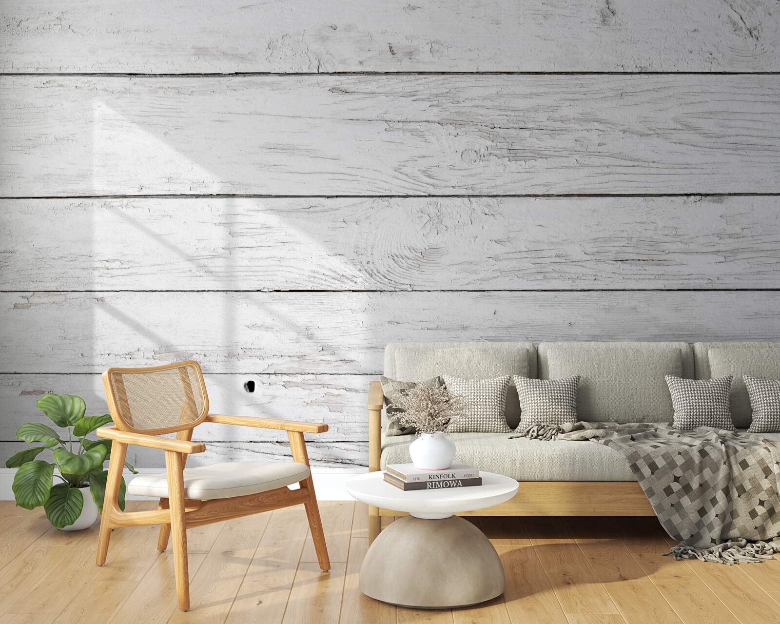 Fototapeta drewniana deska parkietowa w jasnoszarym odcieniu