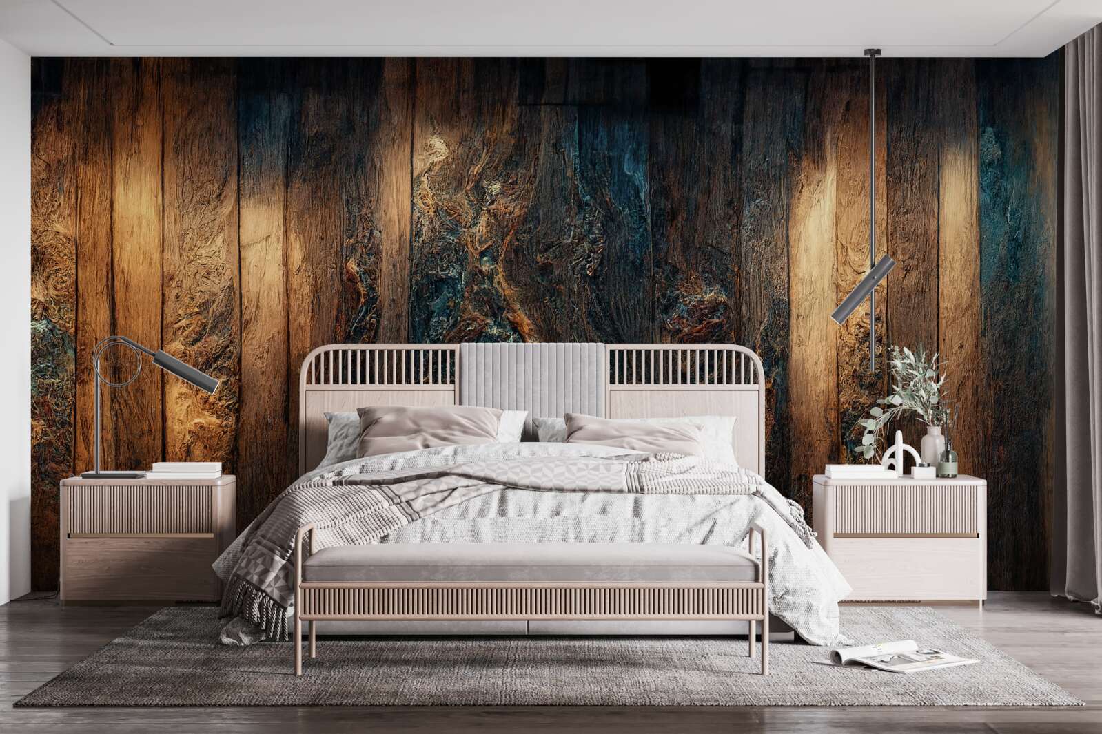 Fototapeta tło wykonane ze starego, ciemnego drewna