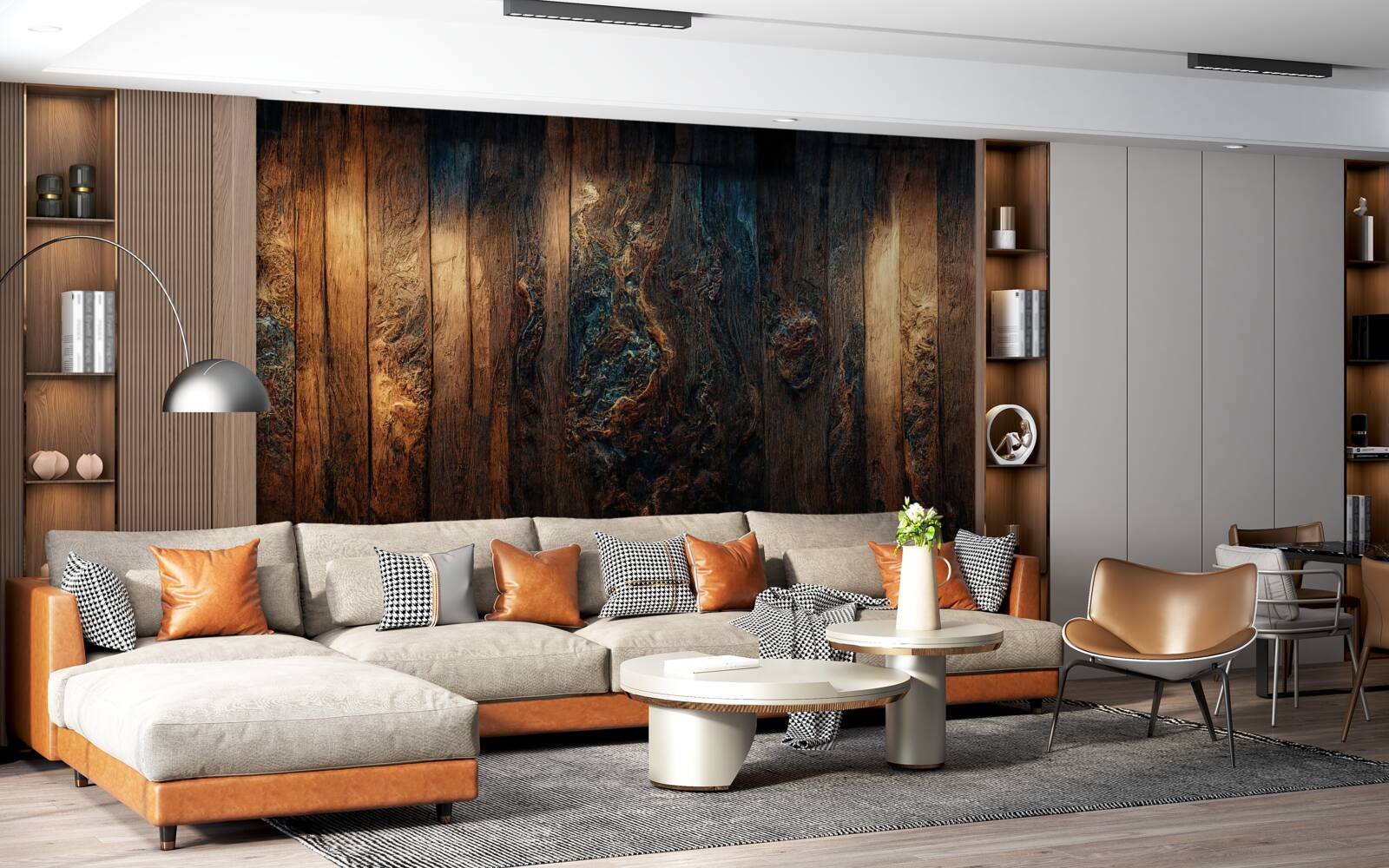 Fototapeta tło wykonane ze starego, ciemnego drewna