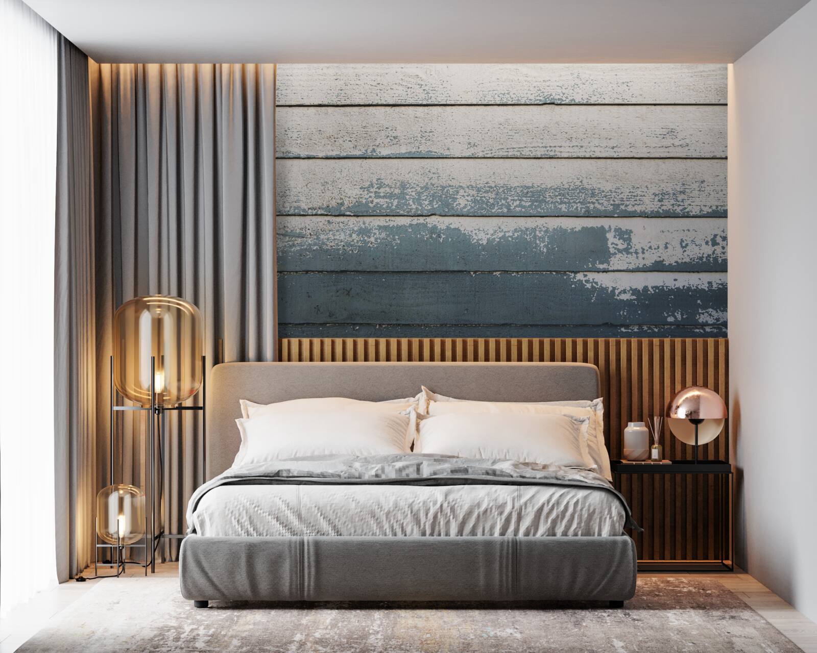 Fototapeta stara drewniana płyta, która utraciła pokrycie