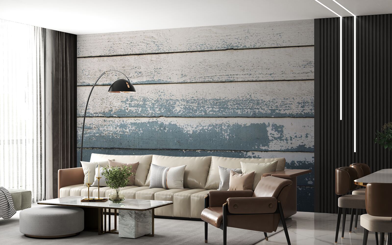 Fototapeta stara drewniana płyta, która utraciła pokrycie