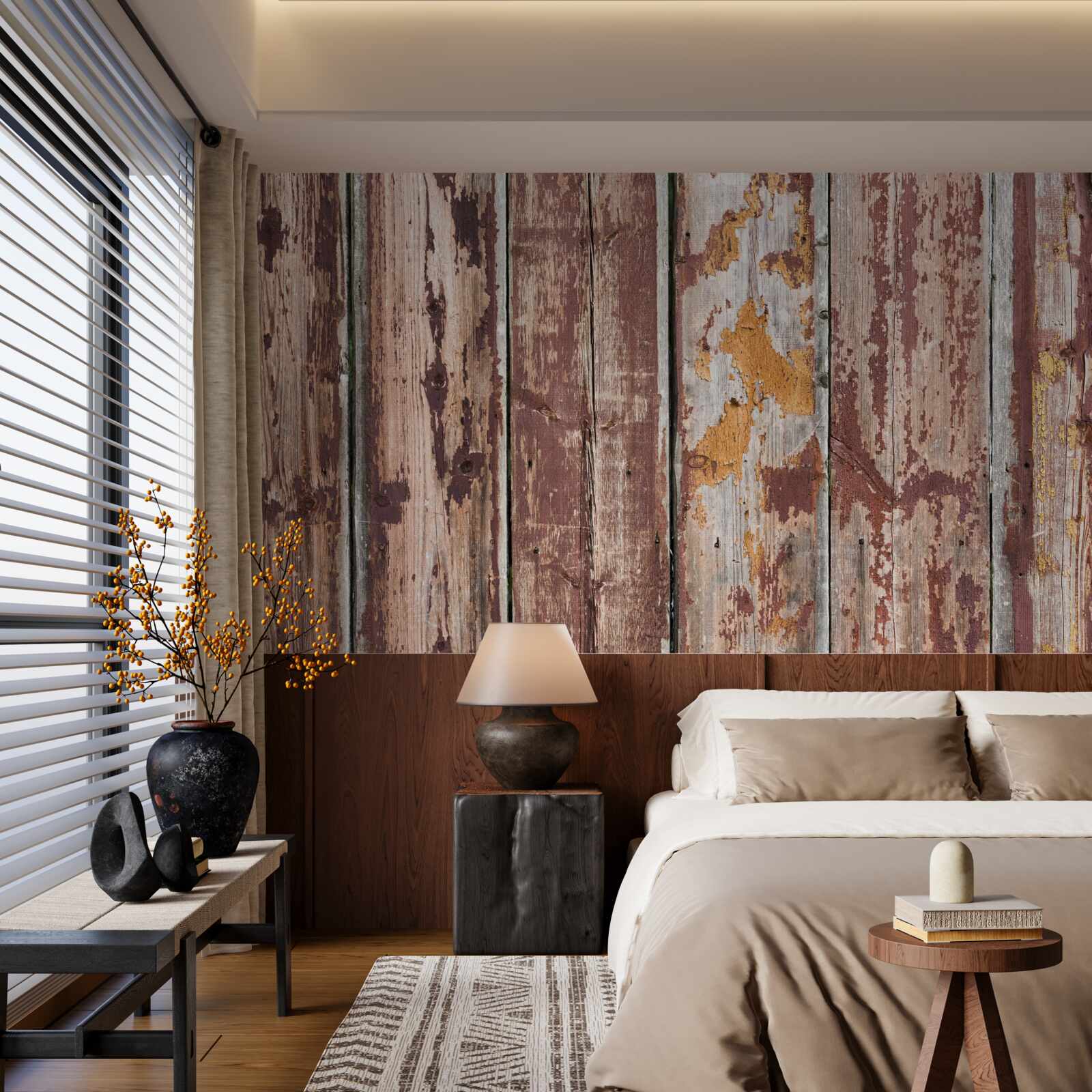 Fototapeta drewniane tło nasiąknięte wilgocią