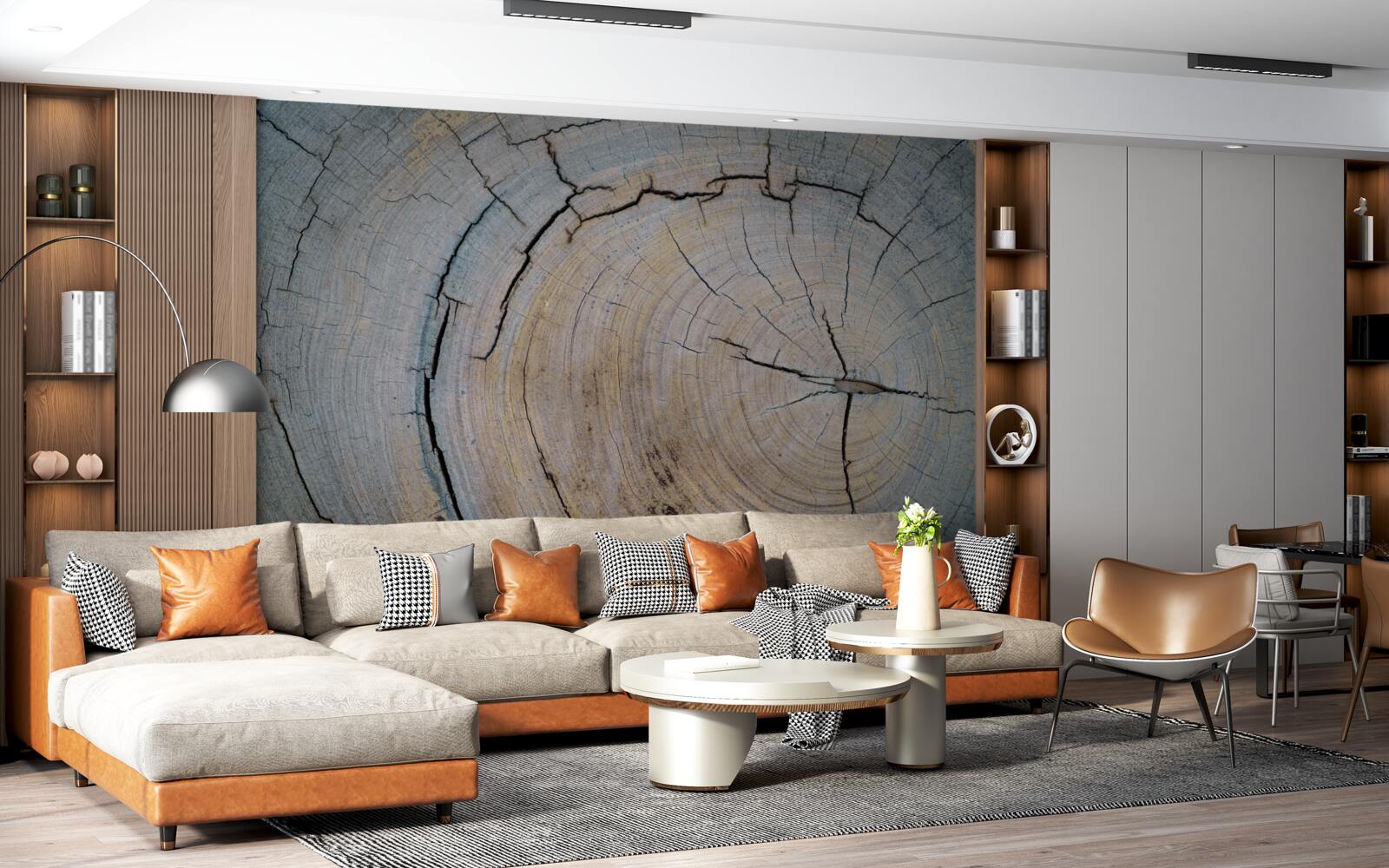 Fototapeta szczegółowy widok pnia drzewa