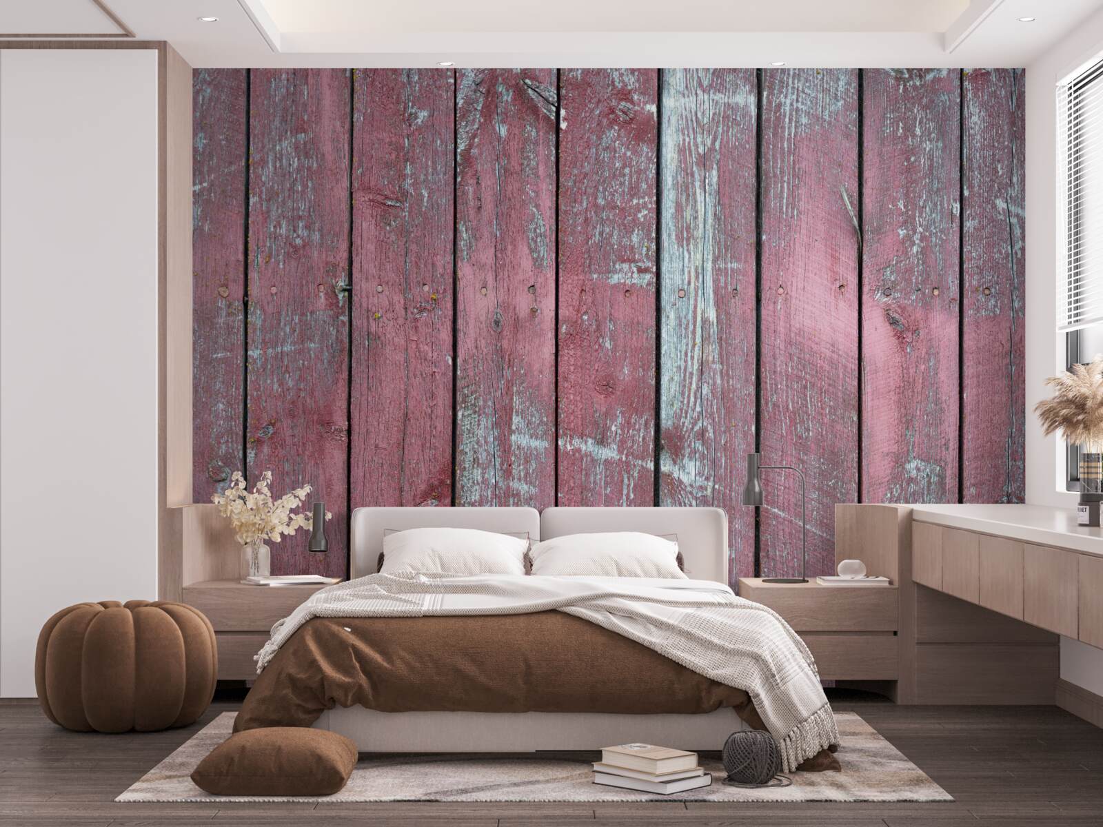 Fototapeta drewniane tło w starym liliowym odcieniu