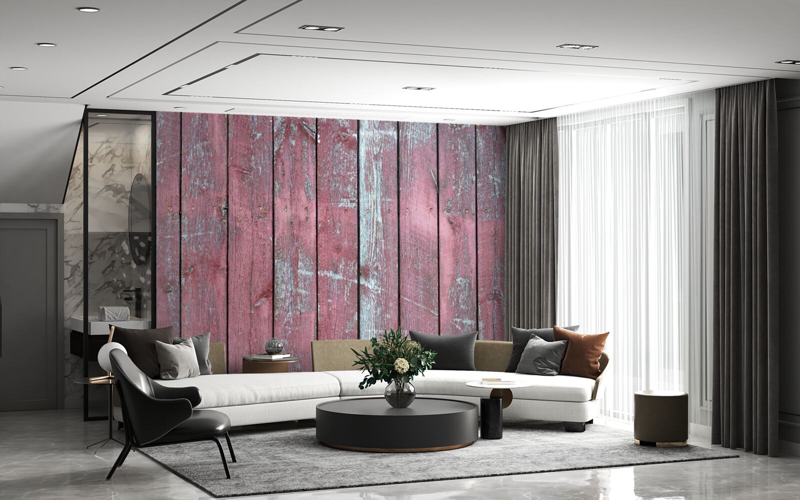 Fototapeta drewniane tło w starym liliowym odcieniu