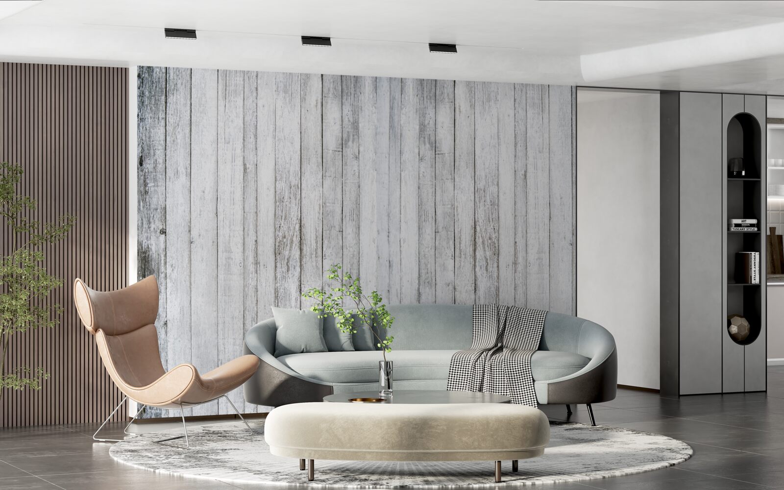 Fototapeta cienkie patyczki wykonane z jasnoszarego drewna