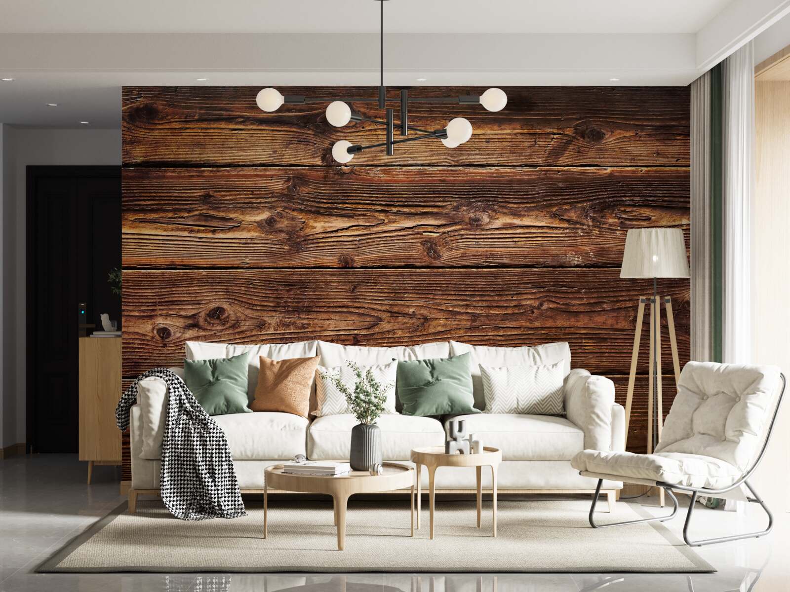 Fototapeta ciemnobrązowa deska parkietowa