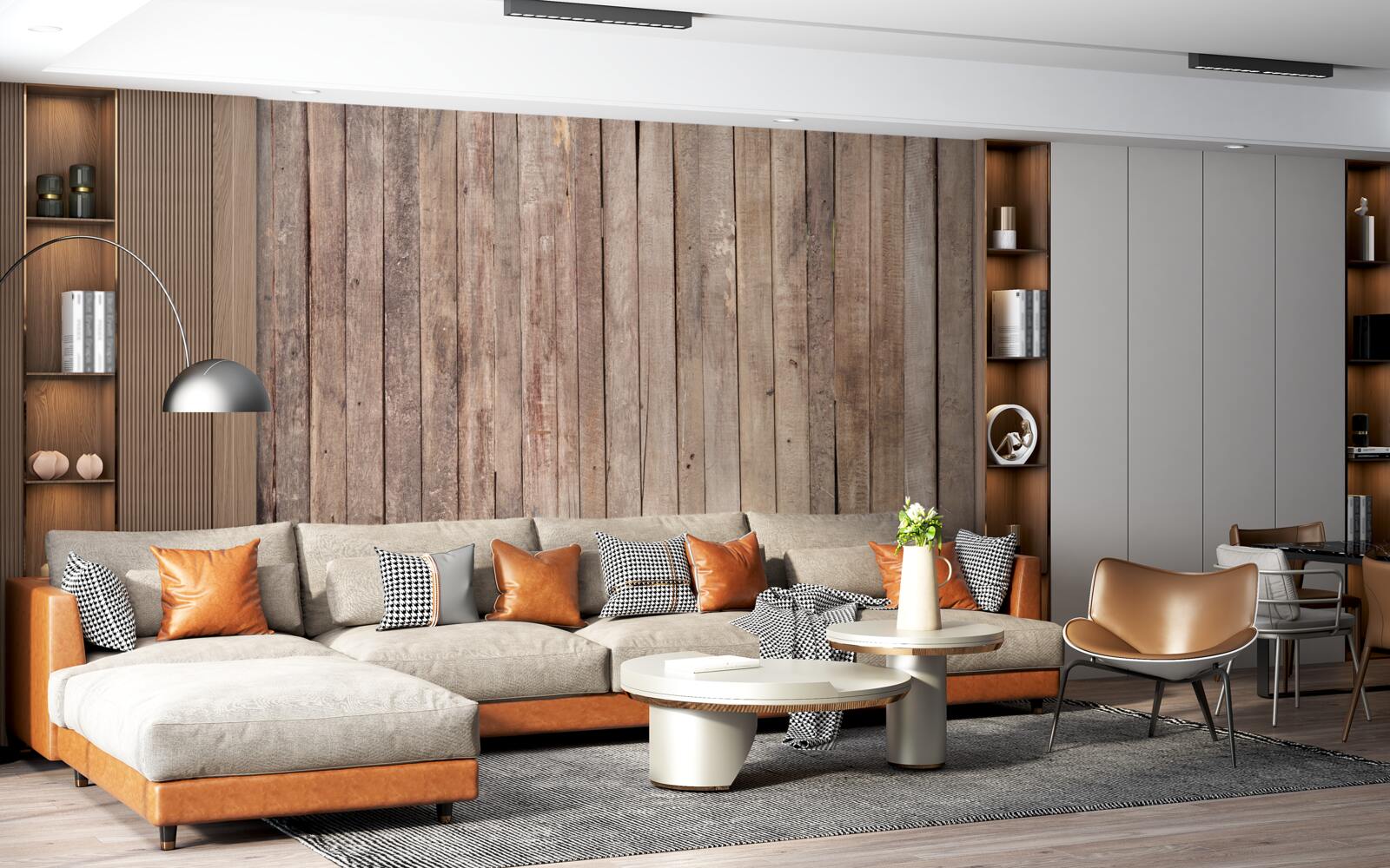 Fototapeta deski parkietowe w różnych odcieniach