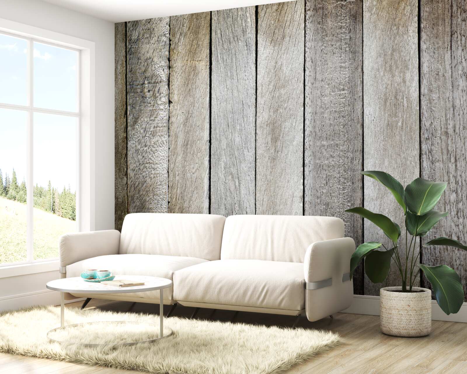 Fototapeta deska parkietowa z efektem starzenia