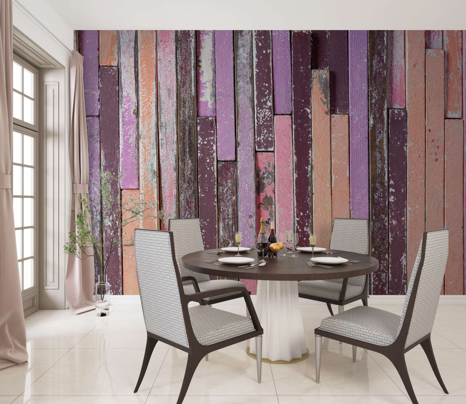 Fototapeta listwy drewniane parkietu w różnych kolorach z dawnych czasów