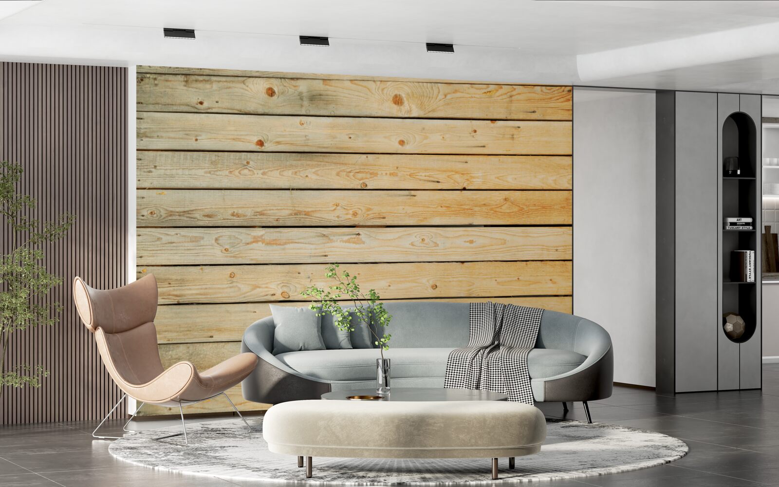 Fototapeta pałki wykonane z jasnobrązowego drewna