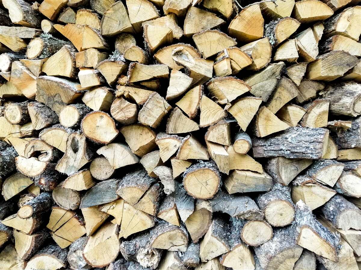 Fototapeta odpadowe klocki drewniane