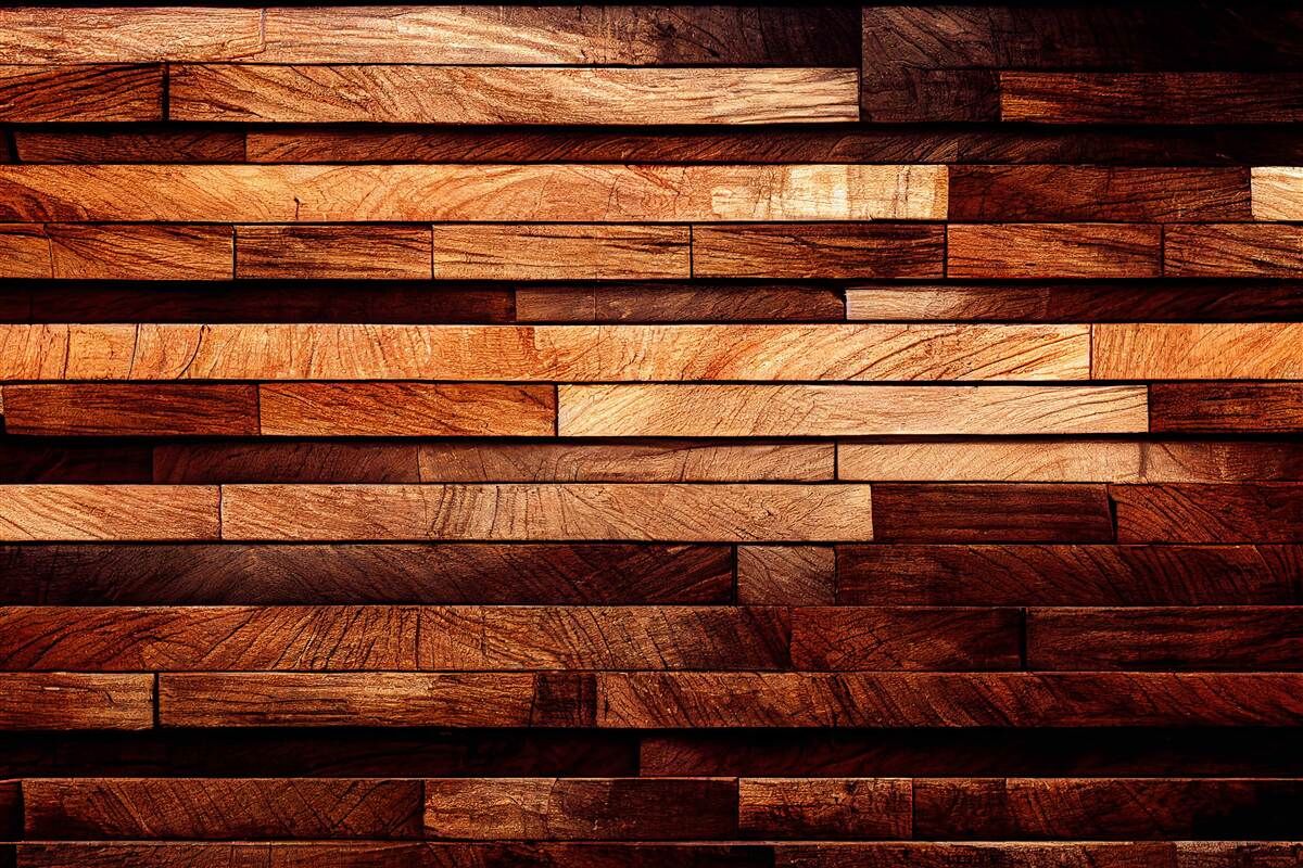 Fototapeta drewniana ściana zmontowana z belek