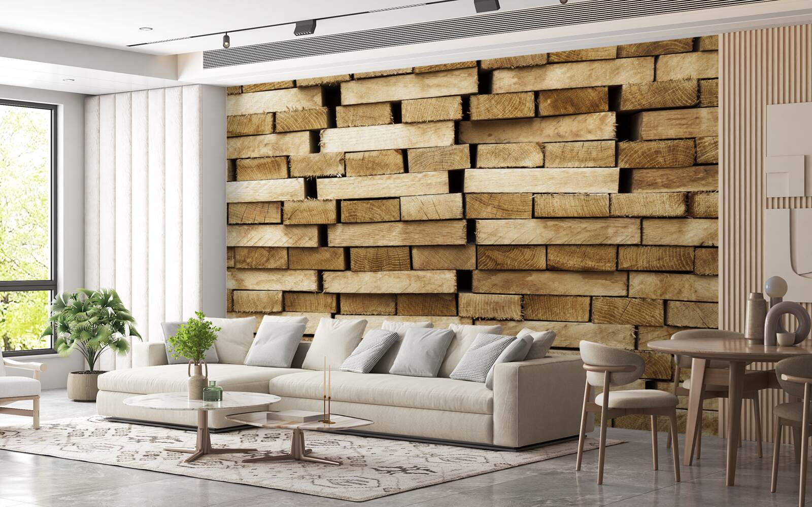 Fototapeta mur z kostki brukowej