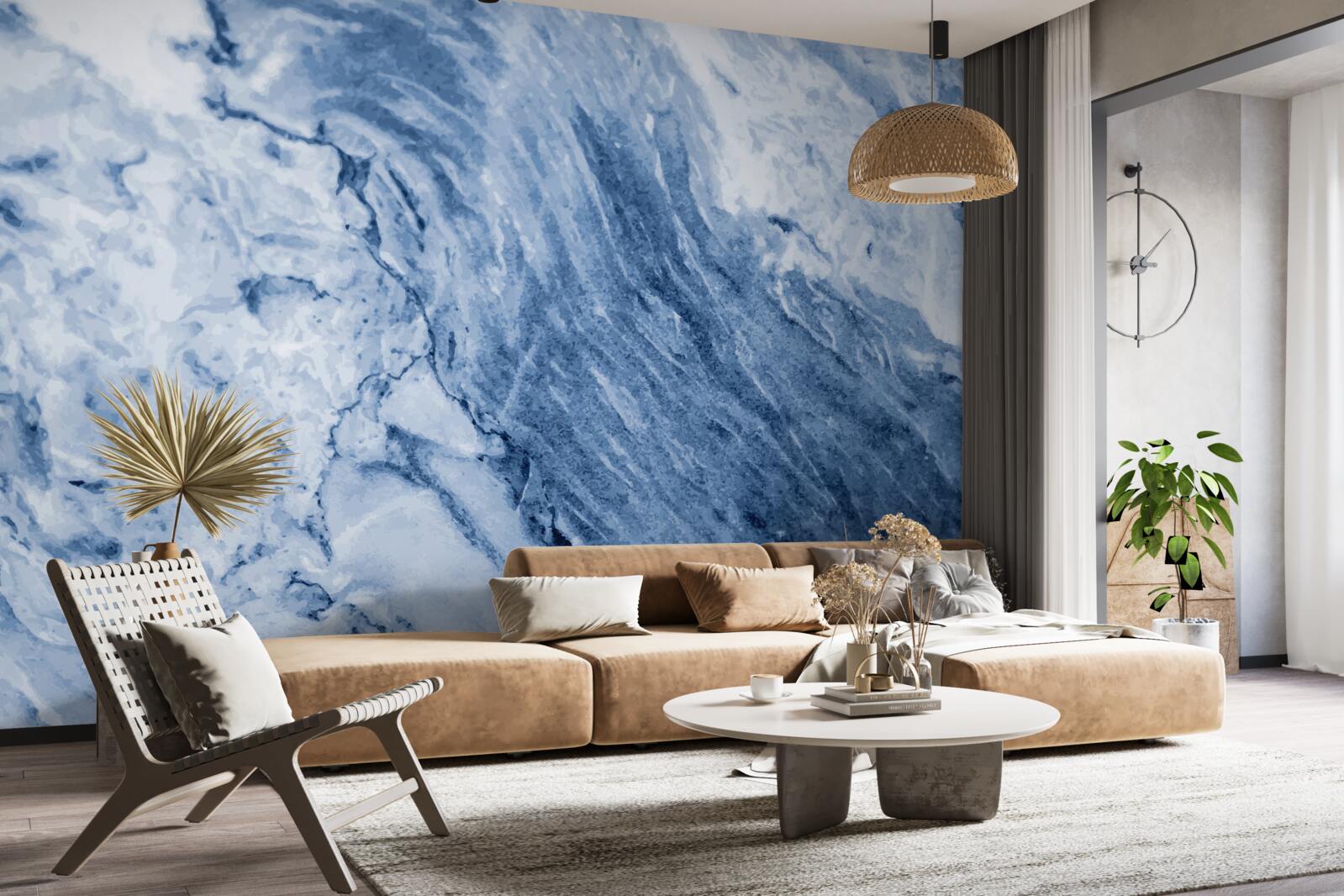 Fototapeta zimowe formacje z zamarzniętej wody