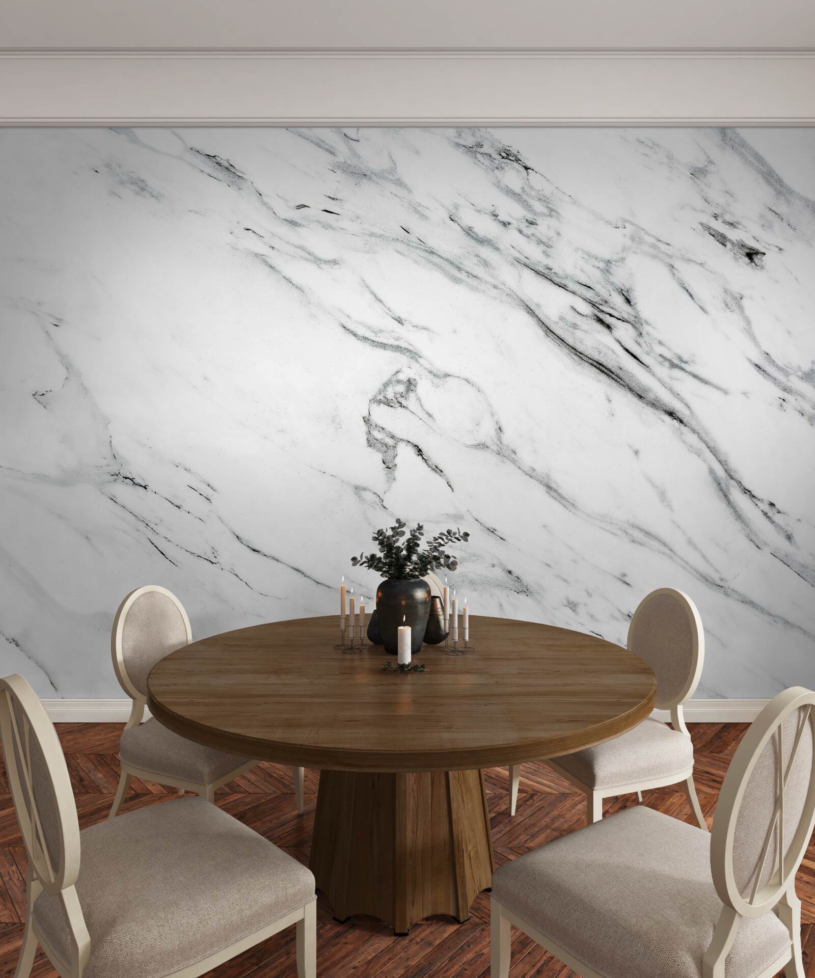 Fototapeta biały marmur z szarymi smugami