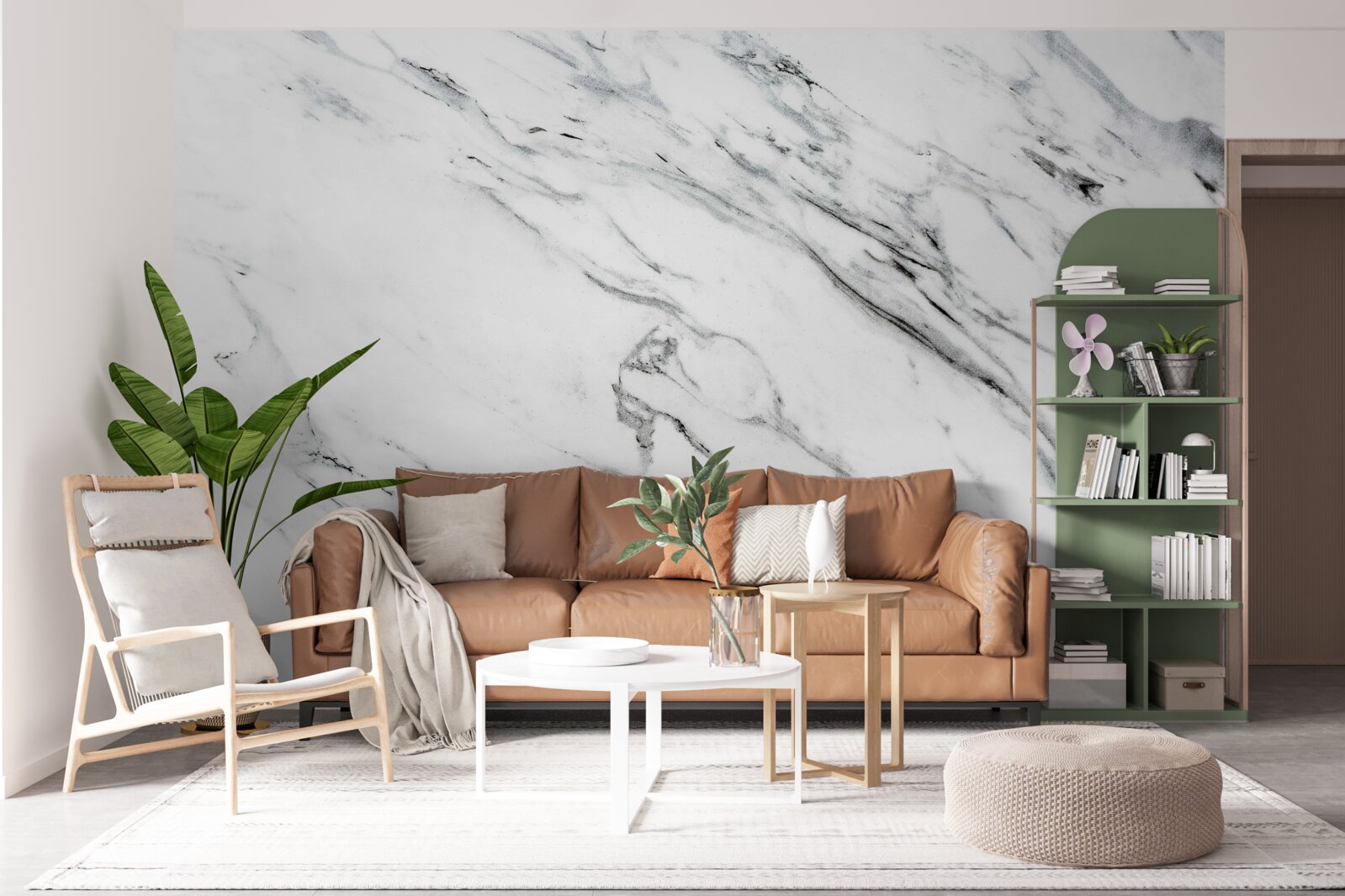 Fototapeta biały marmur z szarymi smugami