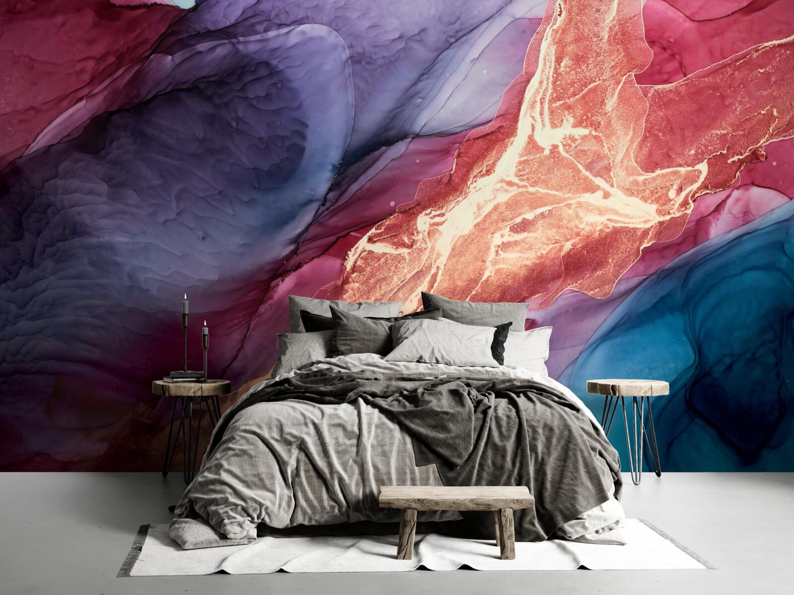 Fototapeta jasno zabarwiony dym