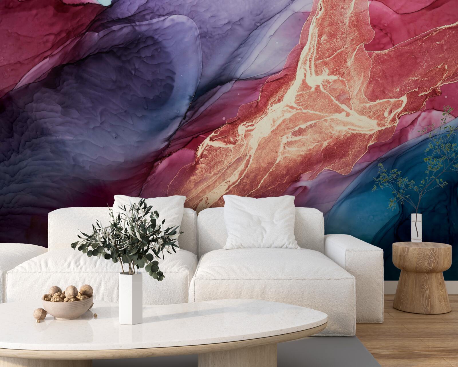 Fototapeta jasno zabarwiony dym