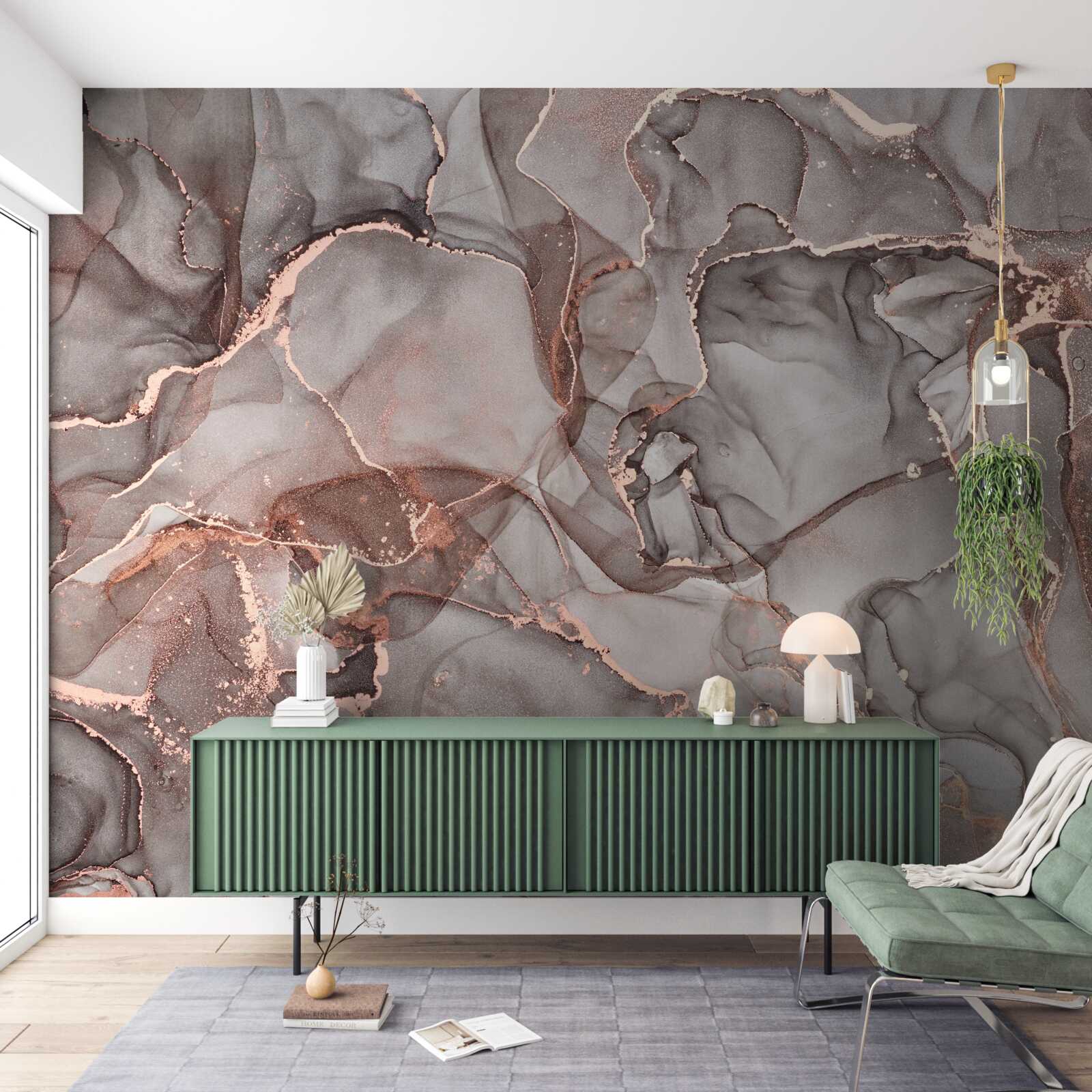 Fototapeta mokry srebrzysty płyn