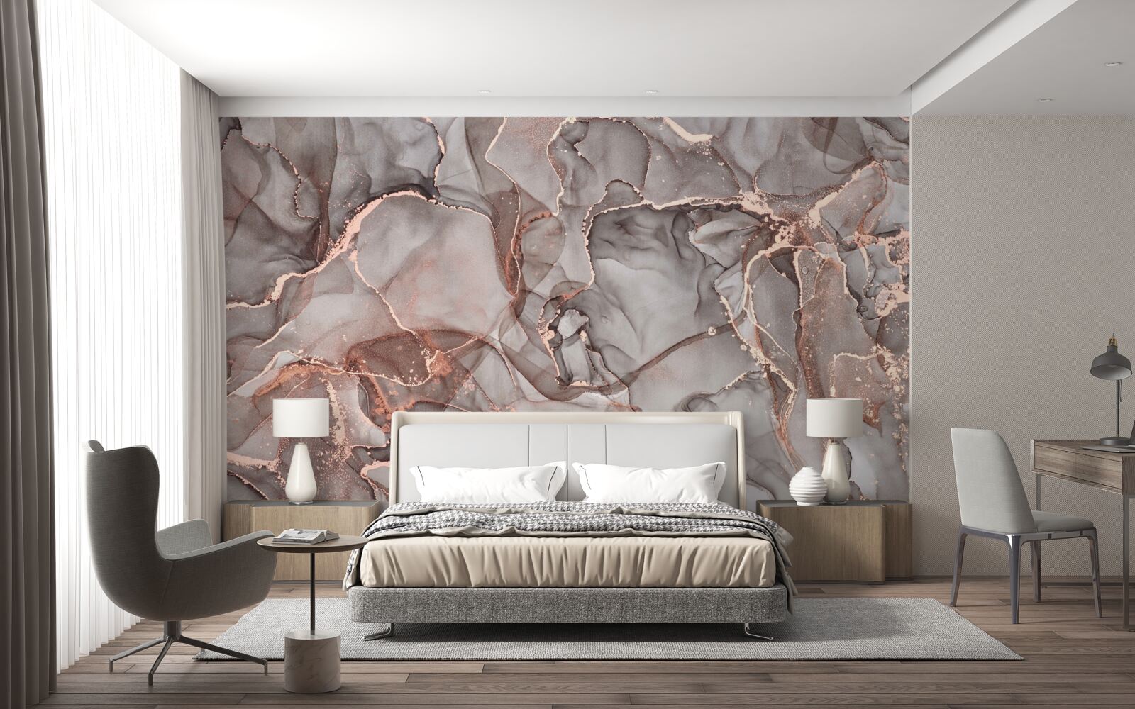 Fototapeta mokry srebrzysty płyn