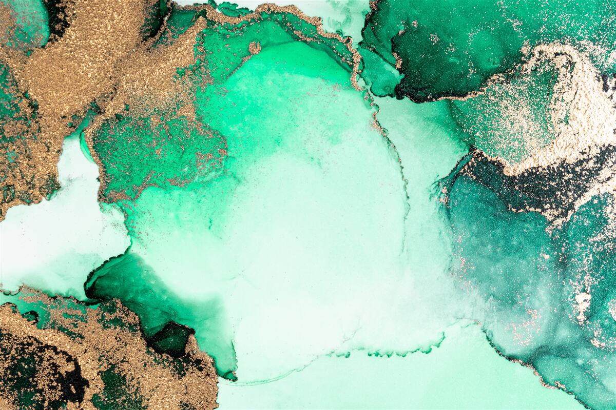 Fototapeta złoty zielony streszczenie tło