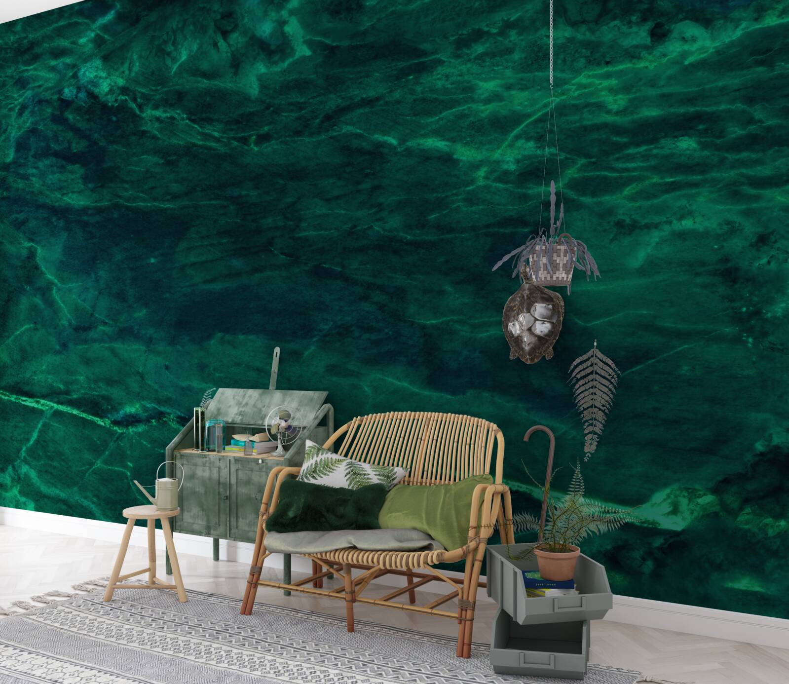 Fototapeta ciemnozielony marmur