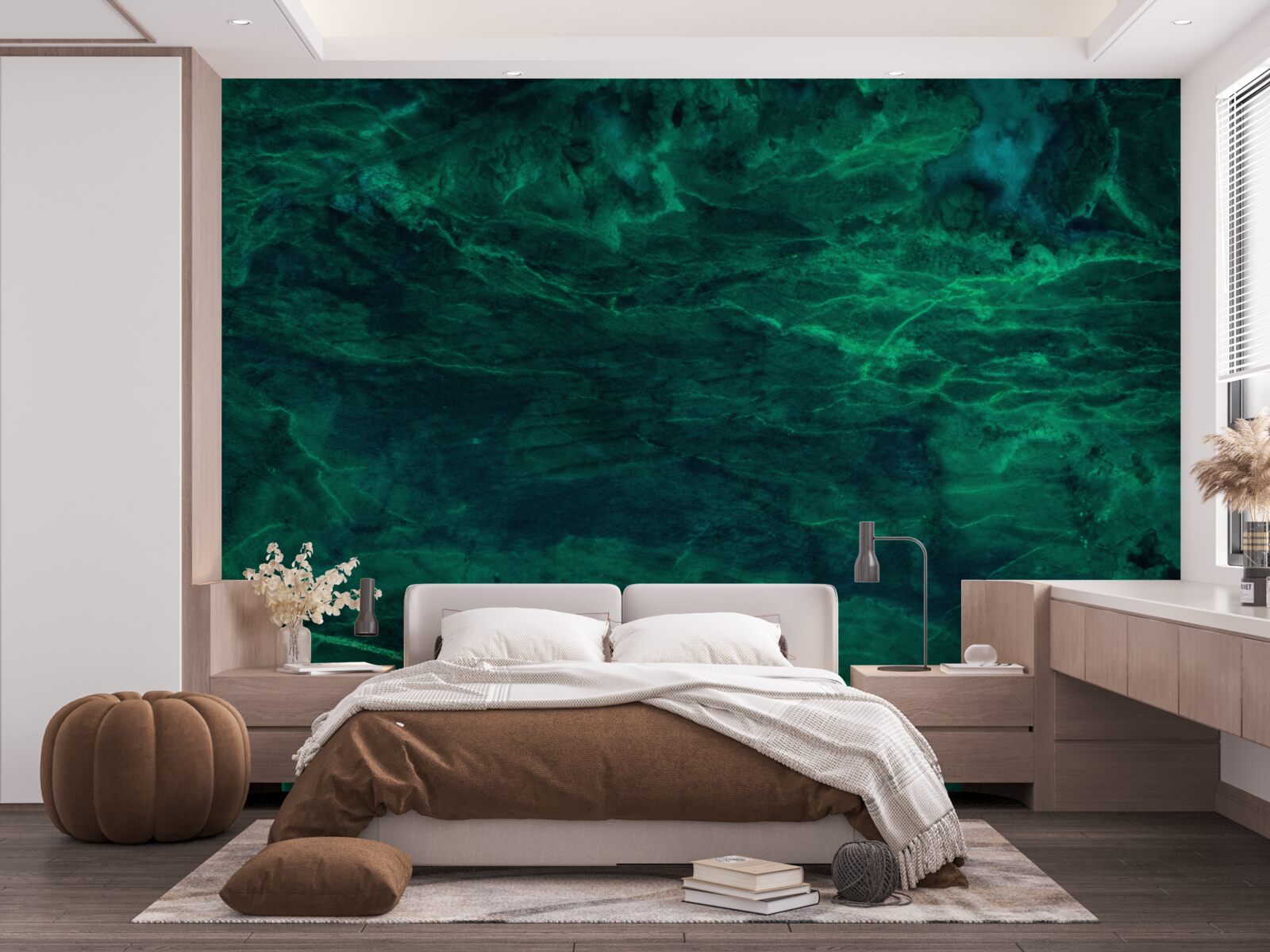 Fototapeta ciemnozielony marmur