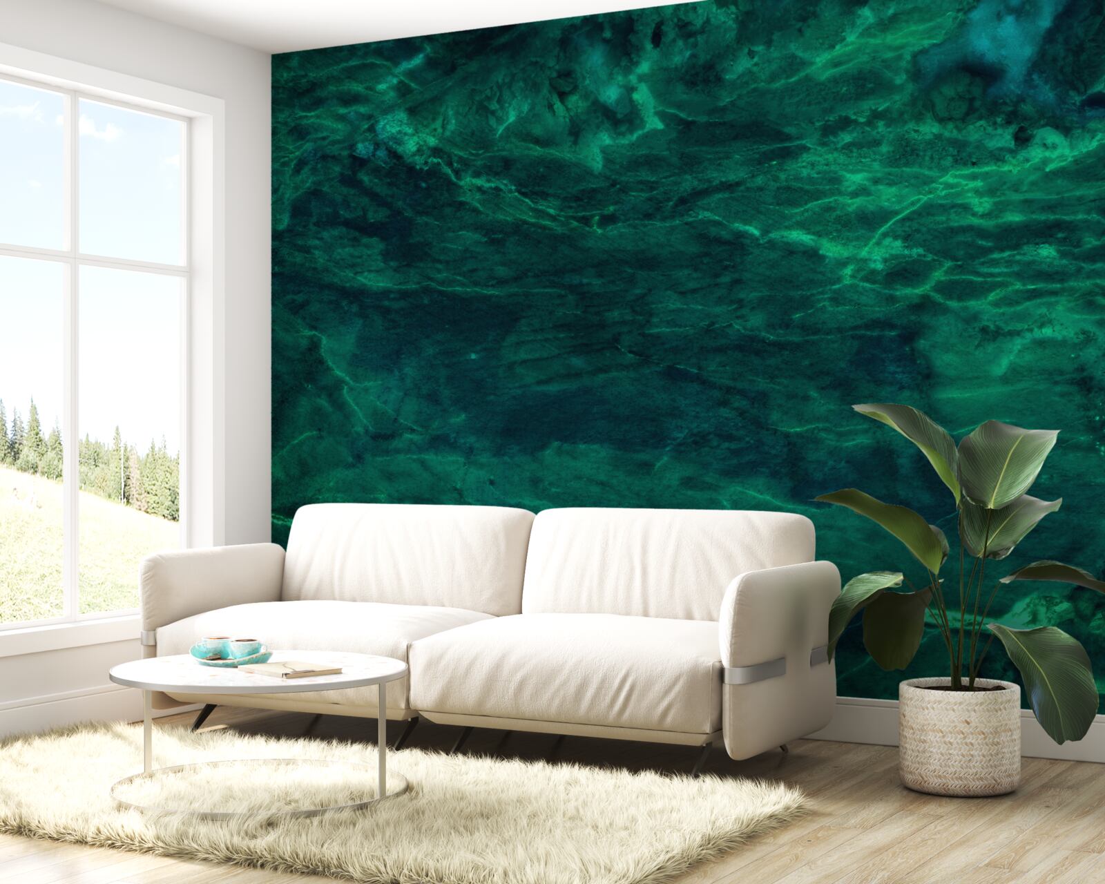 Fototapeta ciemnozielony marmur