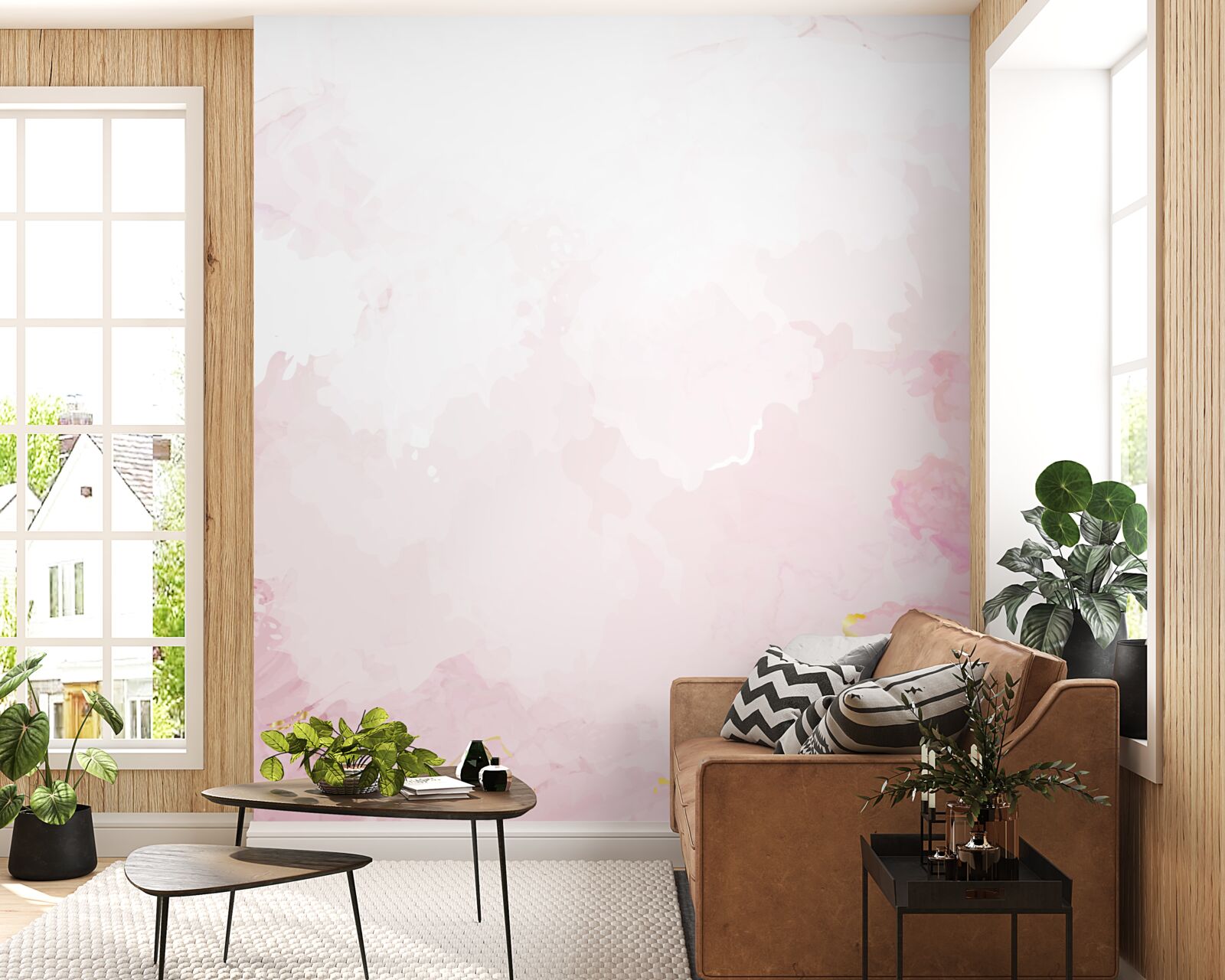 Fototapeta marmur w delikatnych odcieniach bieli i różu