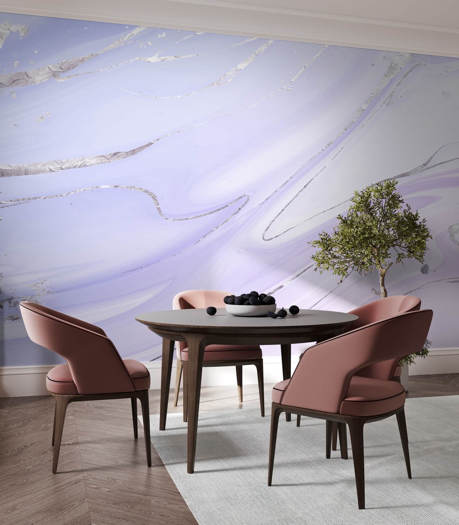 Fototapeta miękki, płynący marmur