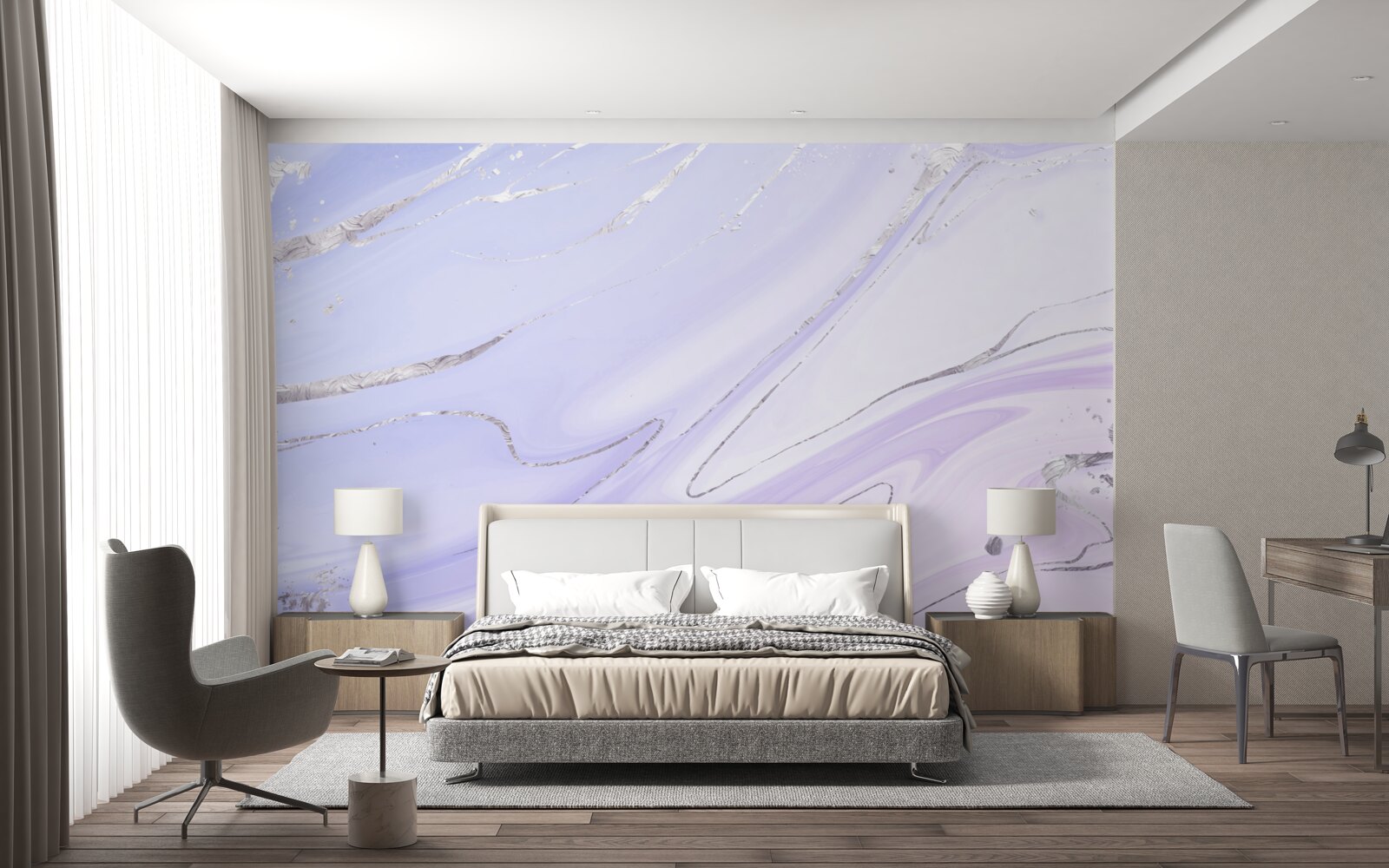 Fototapeta miękki, płynący marmur