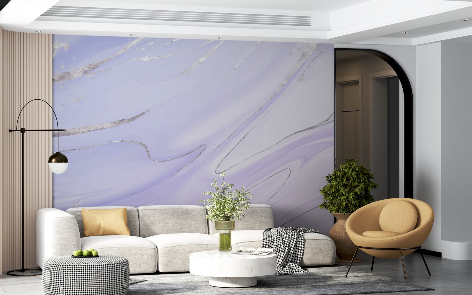 Fototapeta miękki, płynący marmur