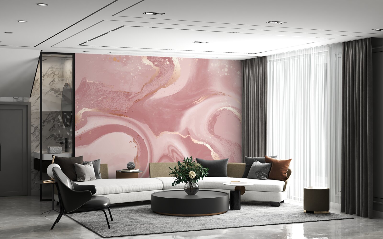 Fototapeta niejednoznaczny, przykurzony odcień różu