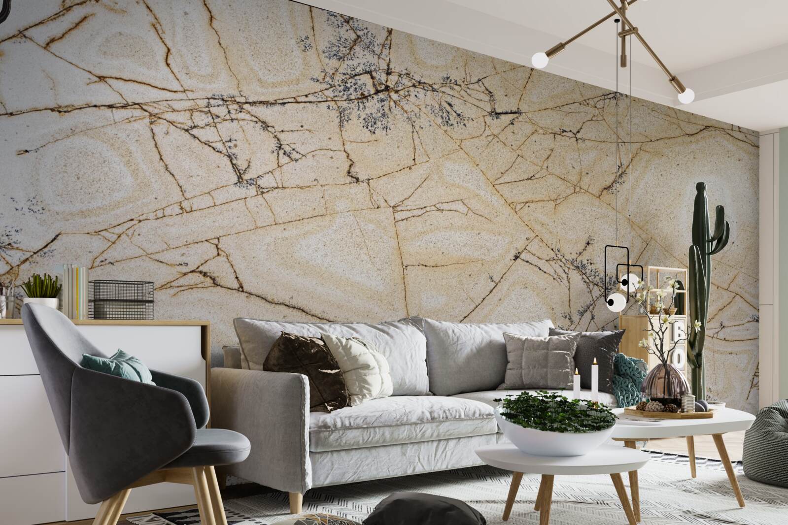 Fototapeta piękno jasnego kwarcytu