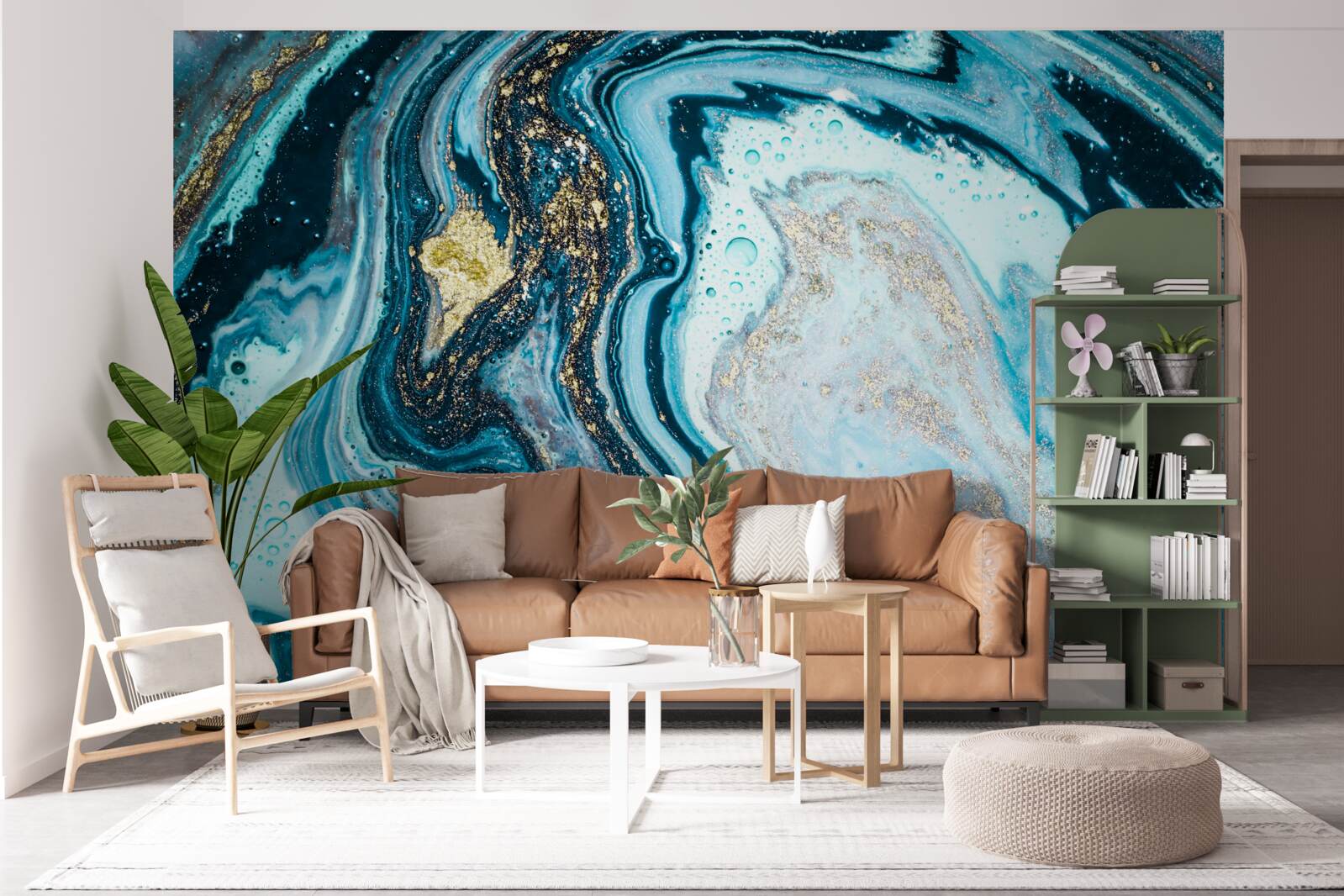 Fototapeta imitacja kamienia turkusowego