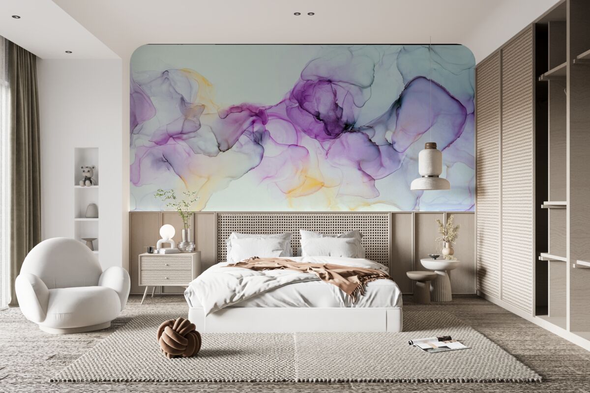 Fototapeta plamy farb akwarelowych