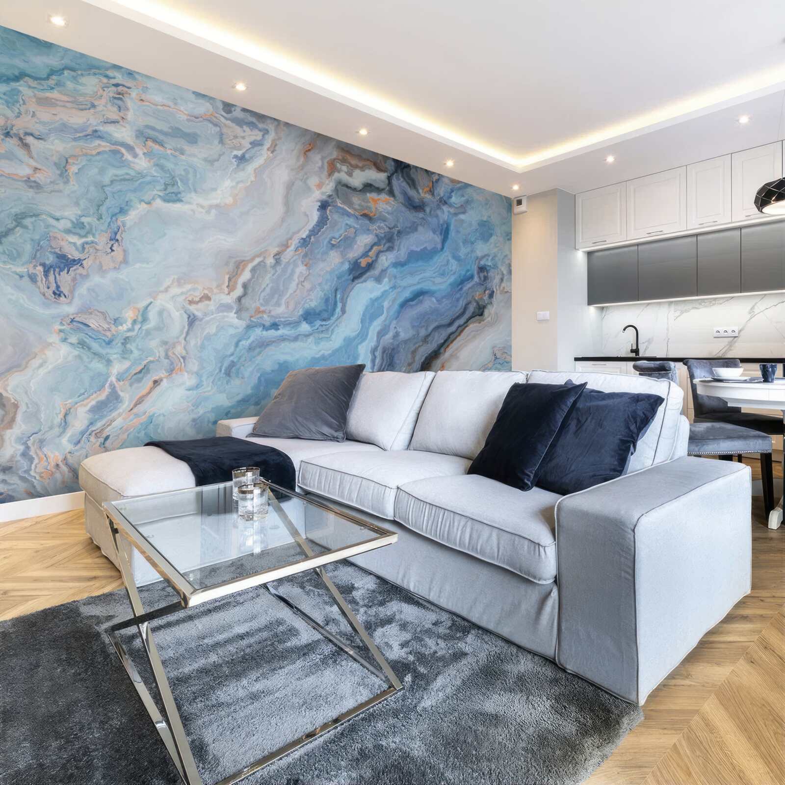 Fototapeta marmurowe tło z niebieskawym odcieniem