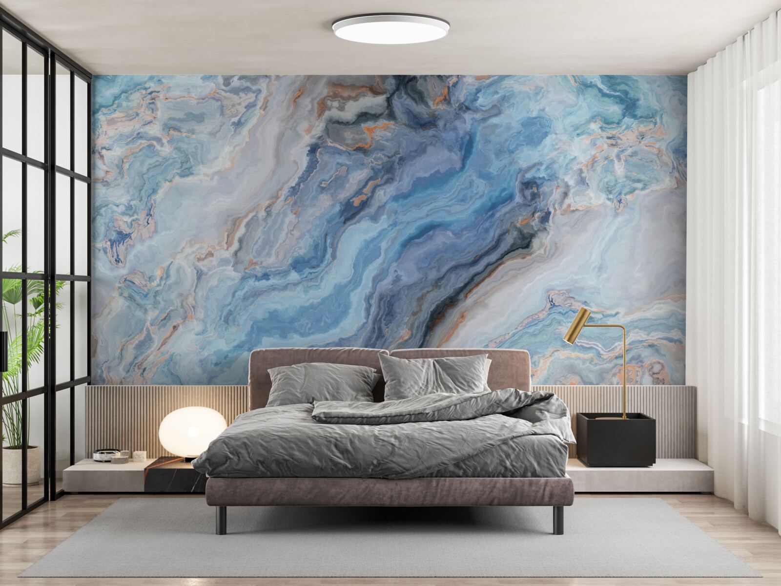 Fototapeta marmurowe tło z niebieskawym odcieniem