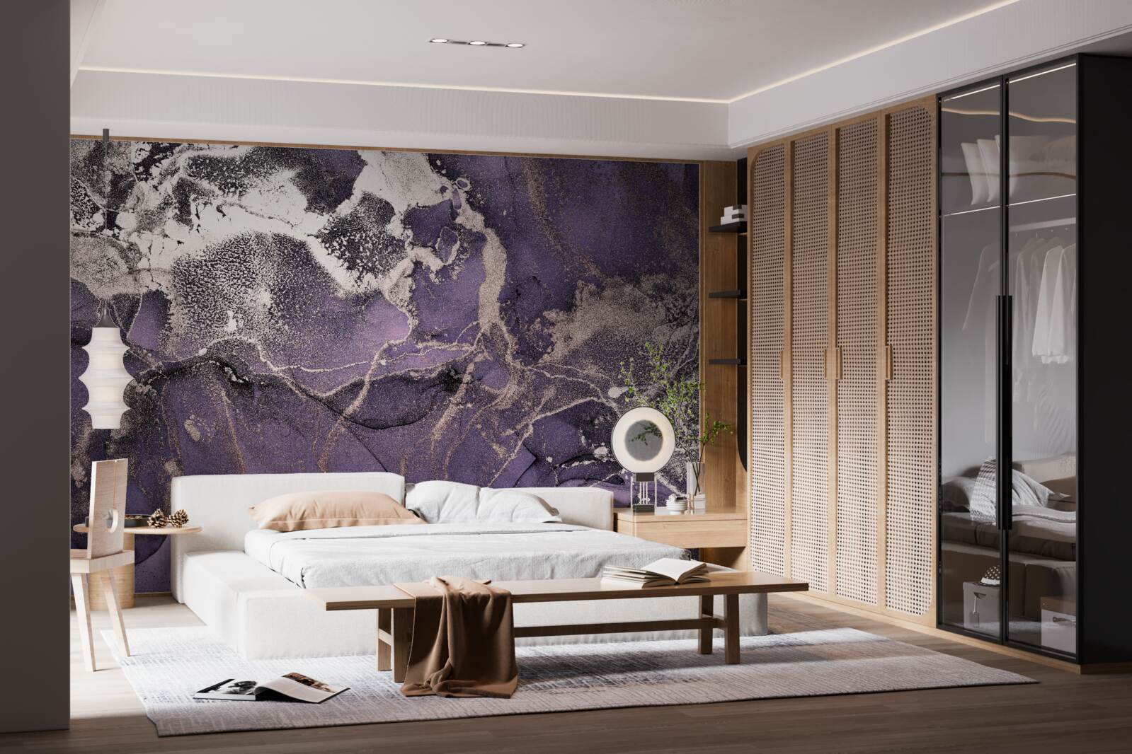 Fototapeta wspaniałe tło w odcieniach fioletu