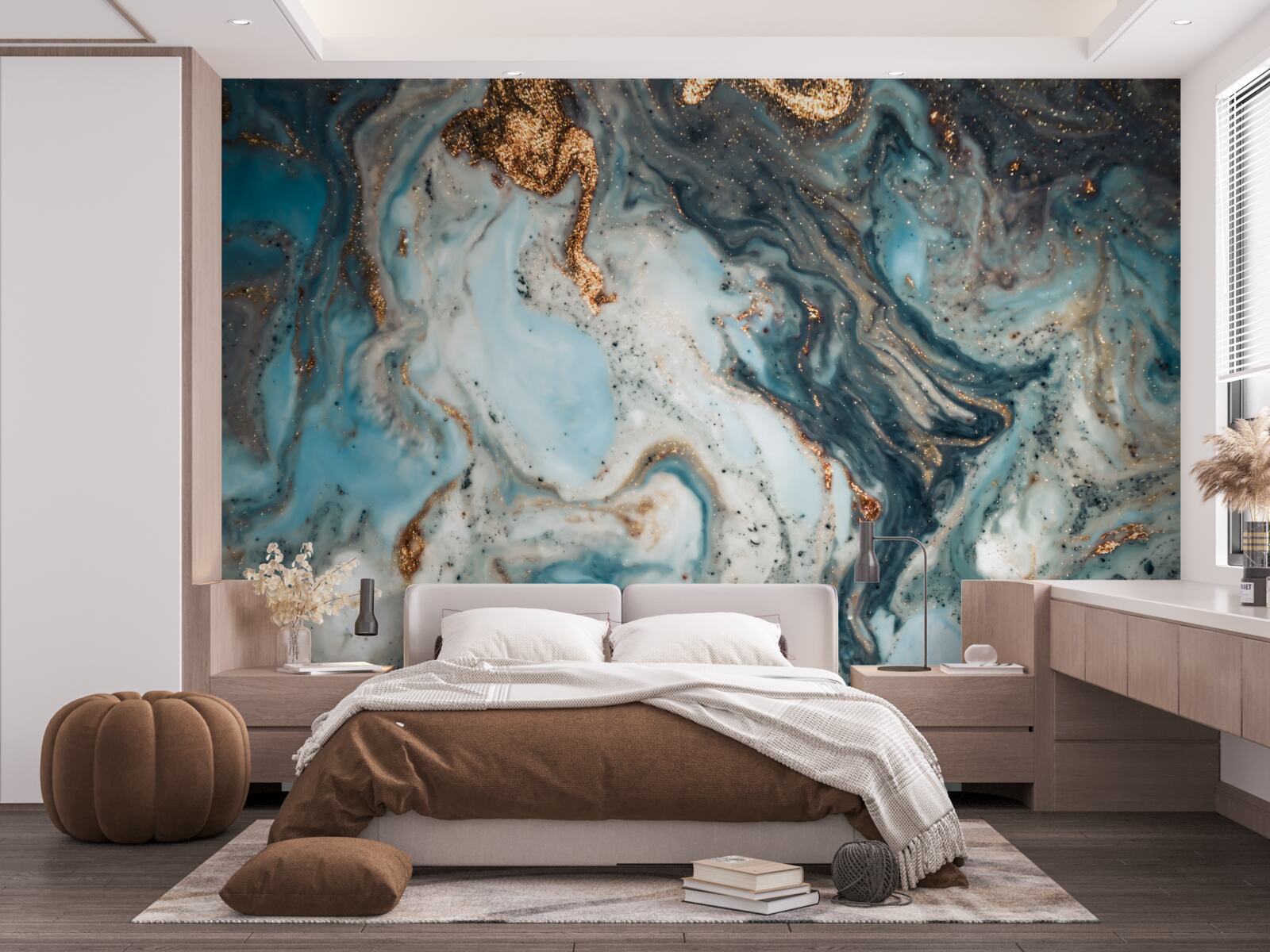 Fototapeta złota abstrakcja z pięknymi elementami