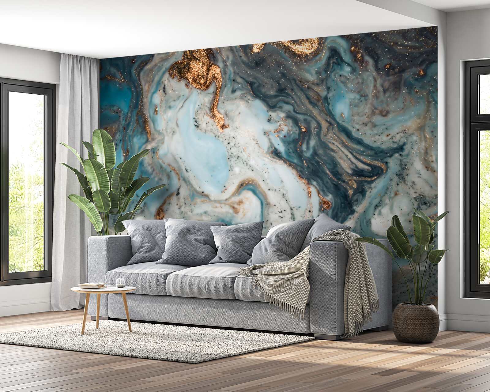 Fototapeta złota abstrakcja z pięknymi elementami