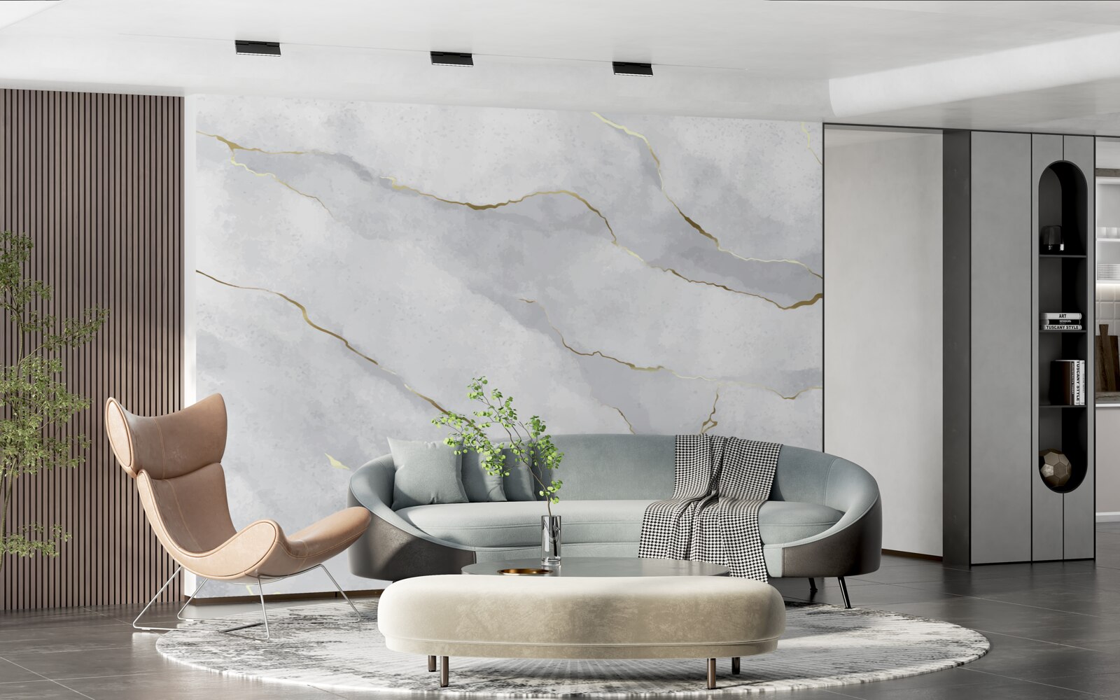 Fototapeta złoty marmur z jasnymi odcieniami