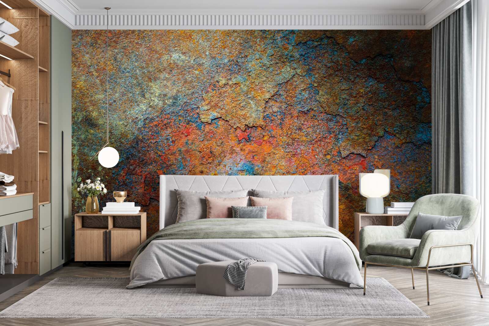 Fototapeta kolor i struktura rdzy